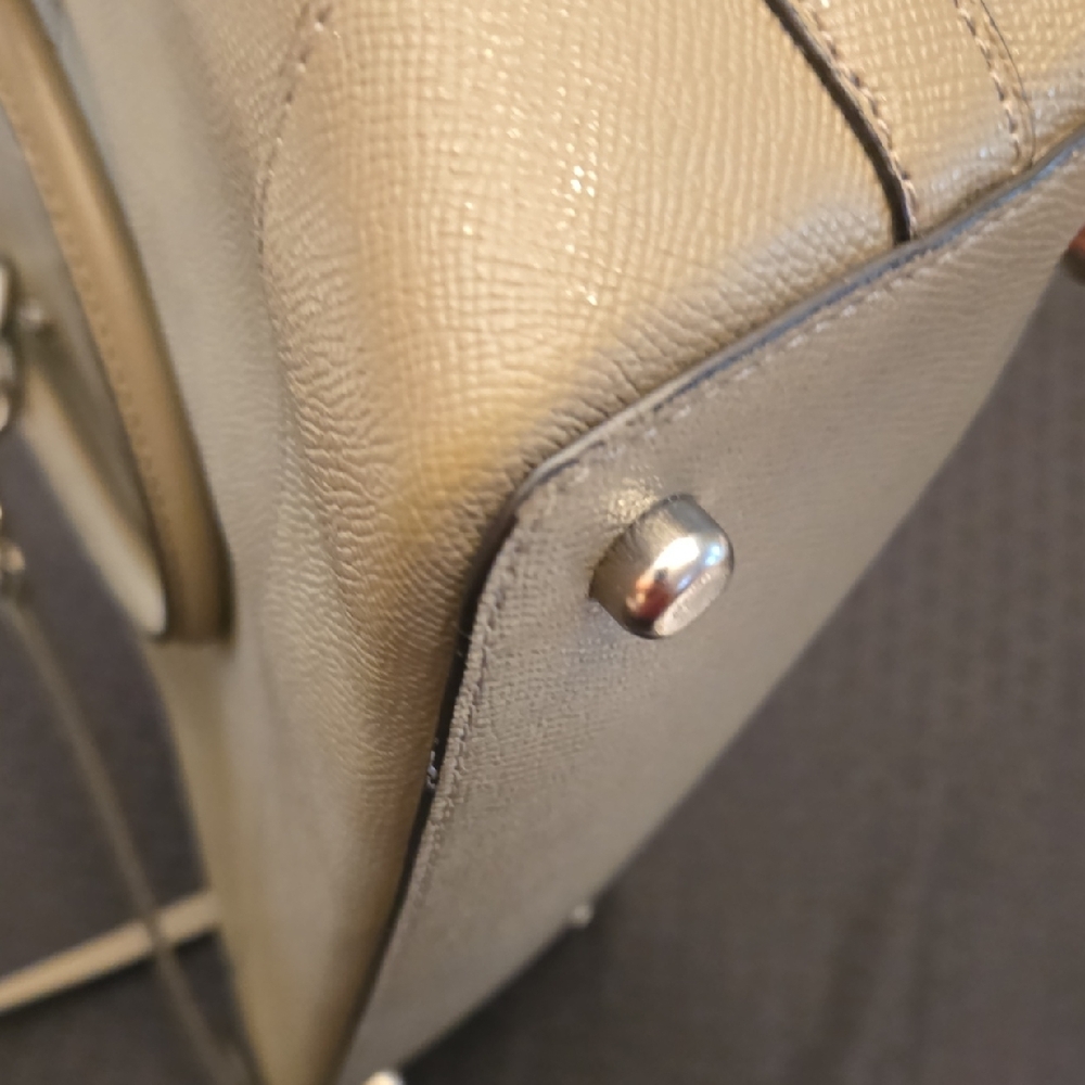 Coach Sierra Satchel Crossbody Bag Taupe Leather - Picture 12 of 14